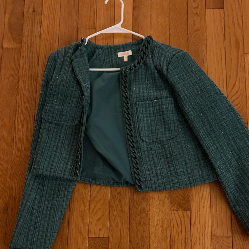Women's Green Tweed Jacket